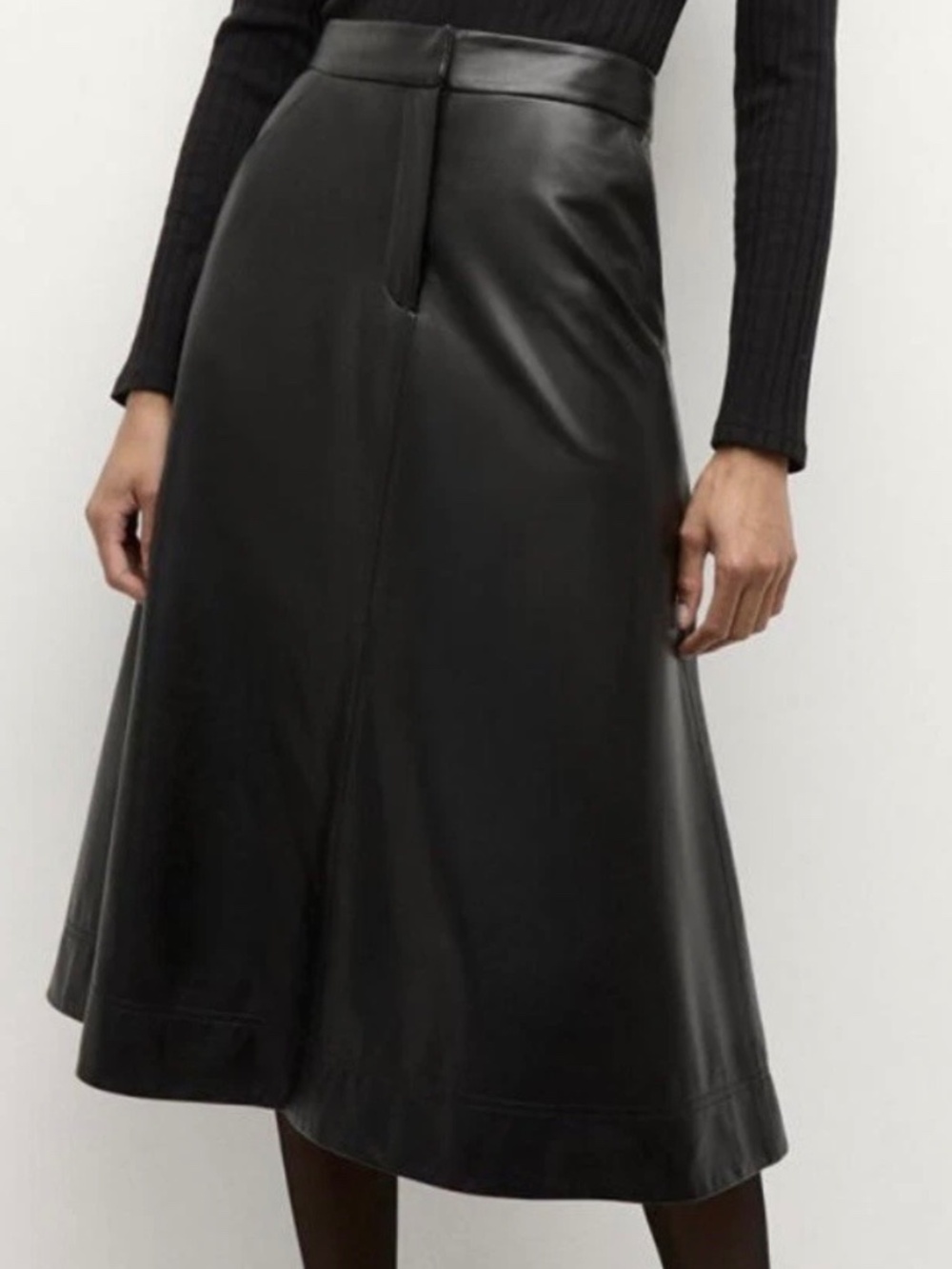 Veronica Beard Louise Vegan Leather Skirt Size 2